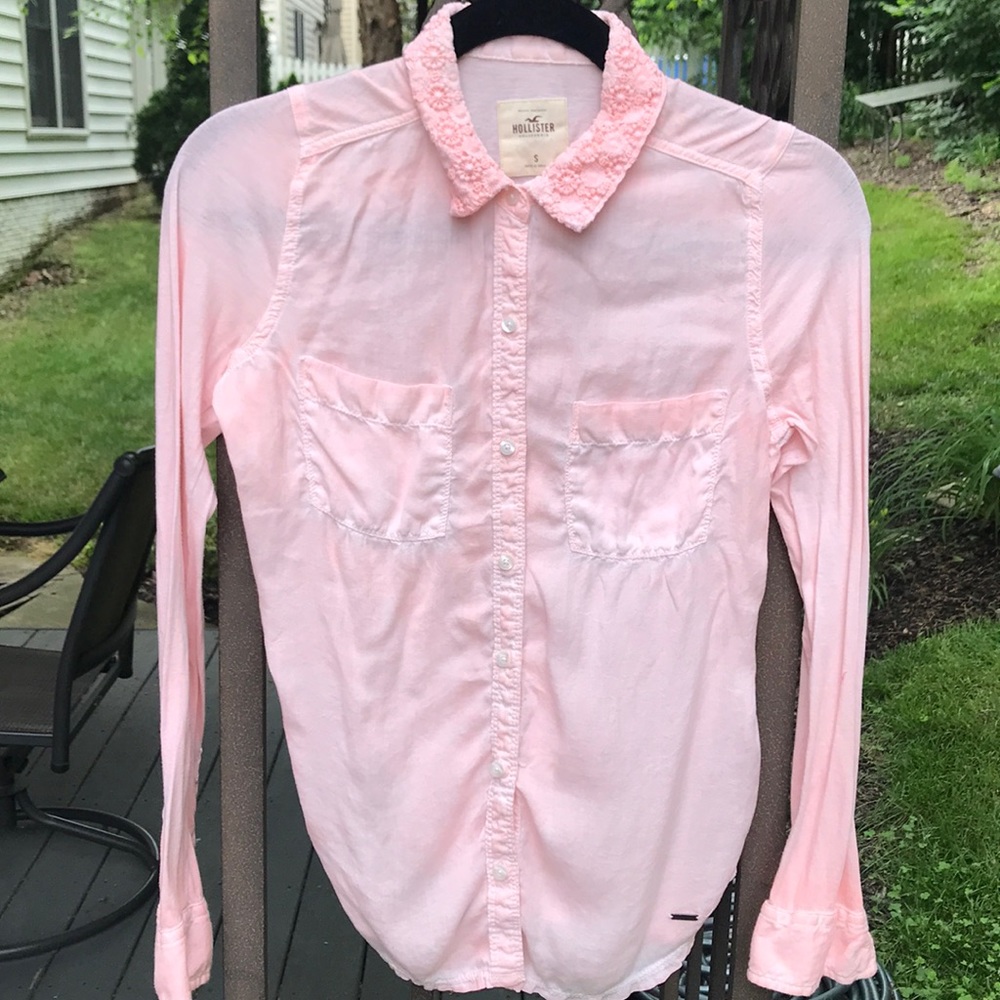 Pink Lace Collated Blouse